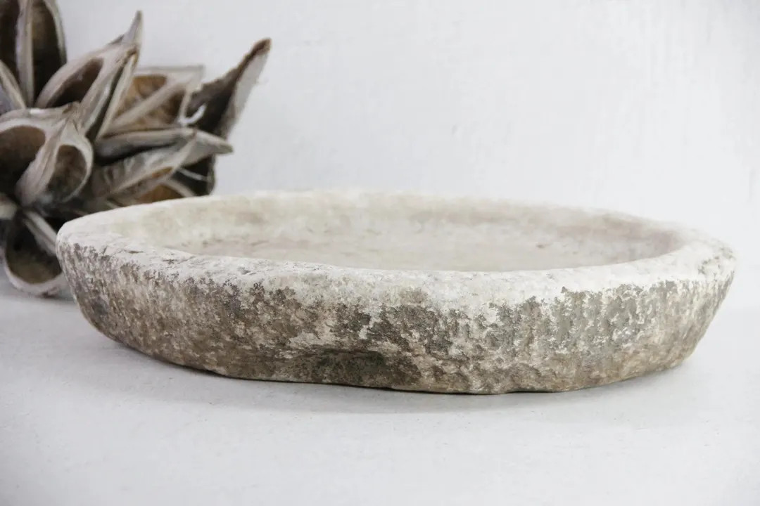 Vintage Marble Tray | Hand-cared Stone Kharal 14" - Etsy | Etsy (US)