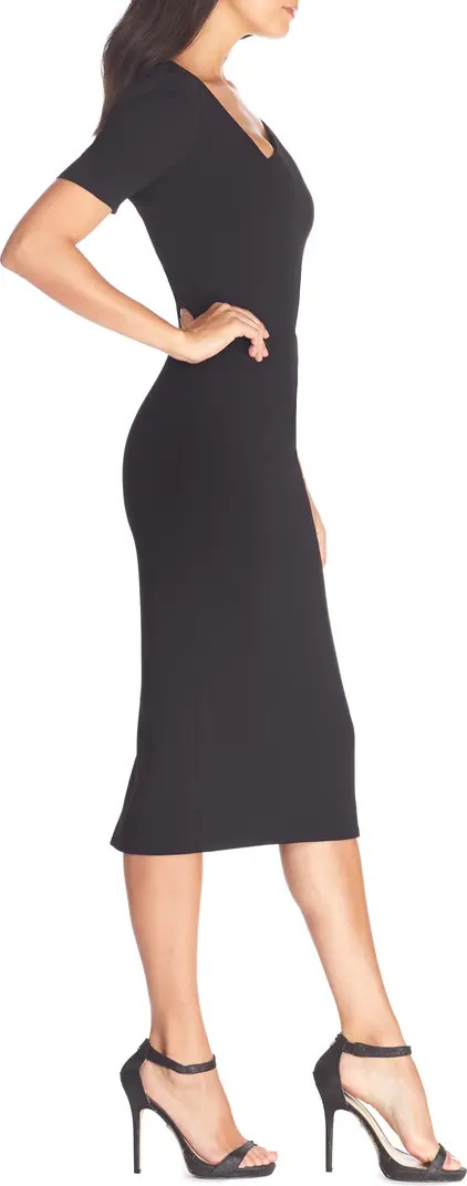 Ruth Asymmetrical Neck Midi Dress | Nordstrom