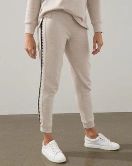 French Terry Crochet Trim Joggers | Chico's