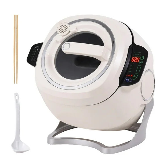 Flroha Automatic Stir Fry Machine 1000W Stir Fry Wok Fried Rice Machine 360 Rotation Food Process... | Walmart (US)