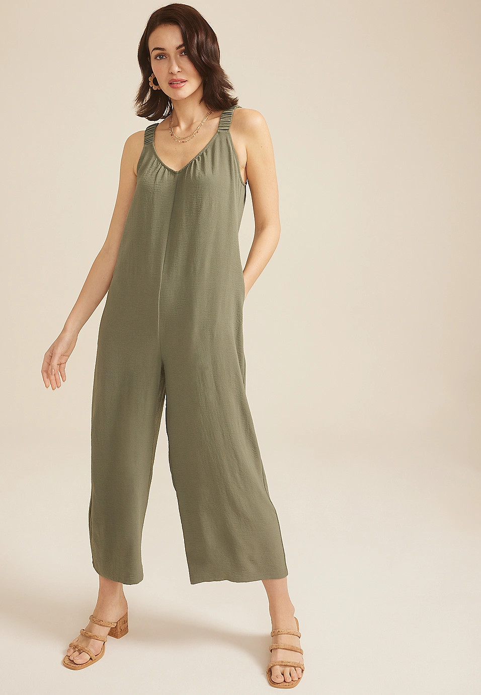 Cool Crepe Jumpsuit | Maurices