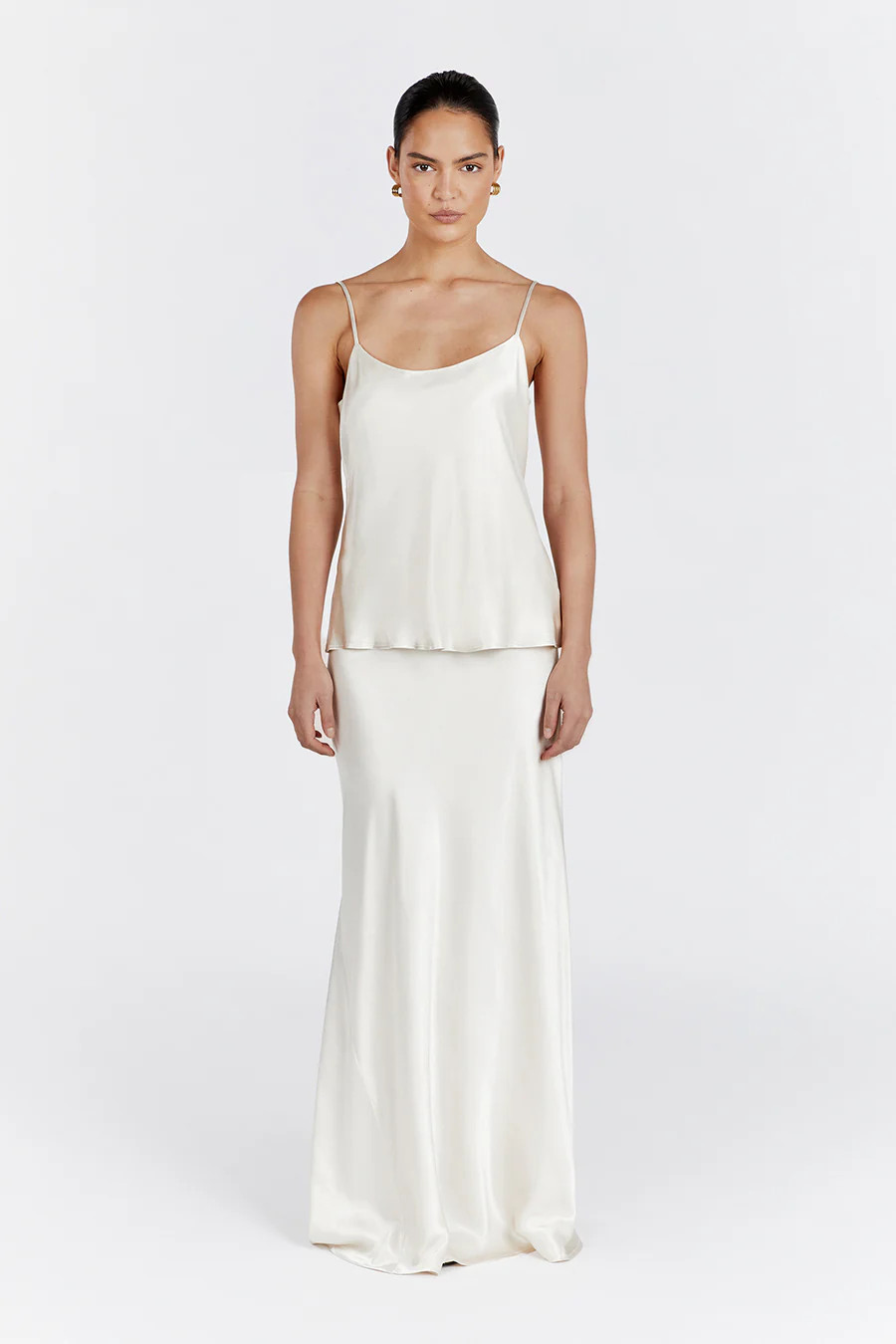 MYA CREAM SATIN CAMI | DISSH