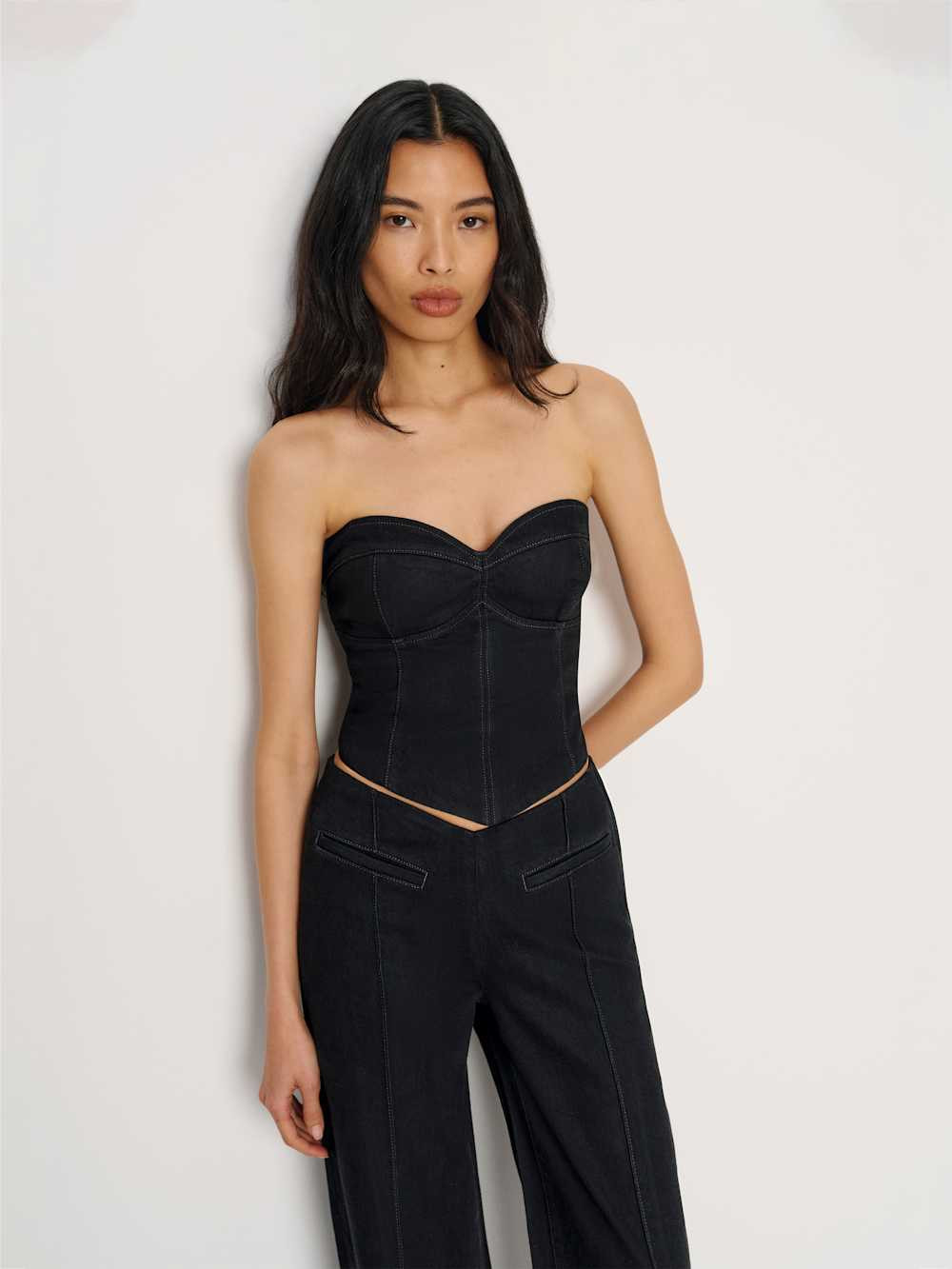 Kamila Denim Top | Reformation (Global)