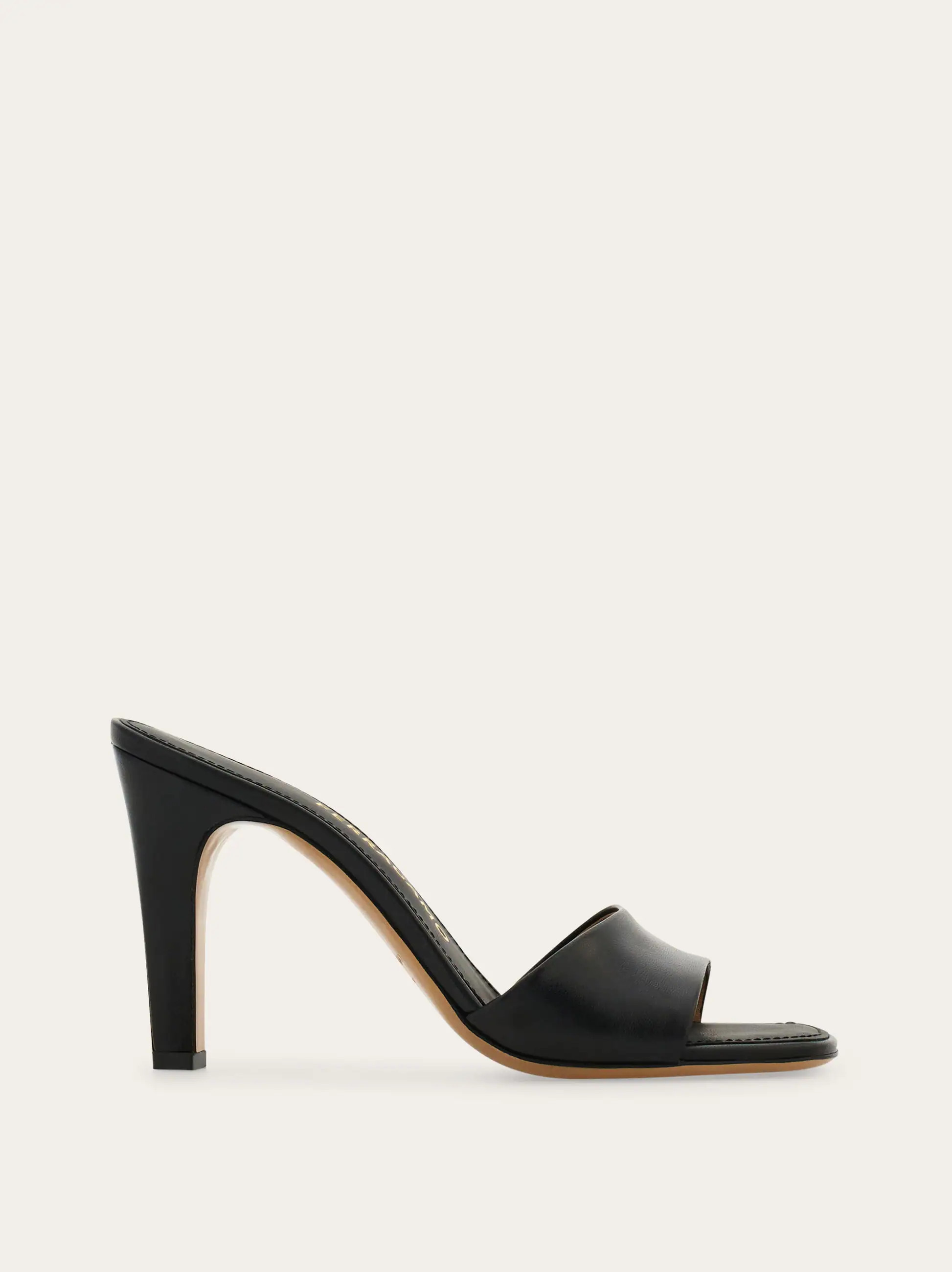 Ferragamo Women High heeled slide Black Size 11.5 | Ferragamo
