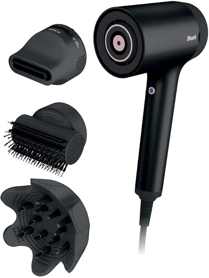 Shark HD125CO Hair Blow Dryer HyperAIR Fast-Drying with IQ 2-in-1 Concentrator and Styling Attach... | Amazon (US)