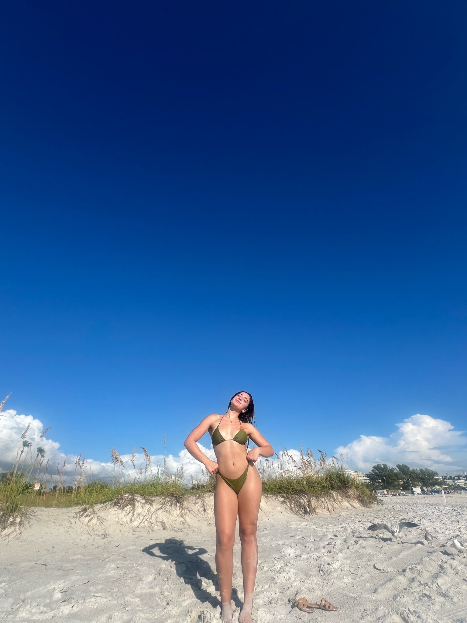 target bikini under $50 green olive khaki st. pete beach 

#LTKU