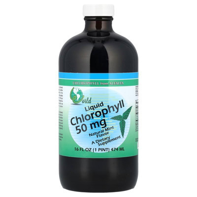World Organic Liquid Chlorophyll, Natural Mint, 16 fl oz (474 ml) | Target