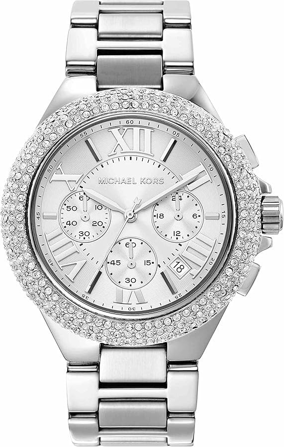 Michael Kors Oversized Camille Women's Watch, Stainless Steel Chronograph Watch for Women | Amazon (US)