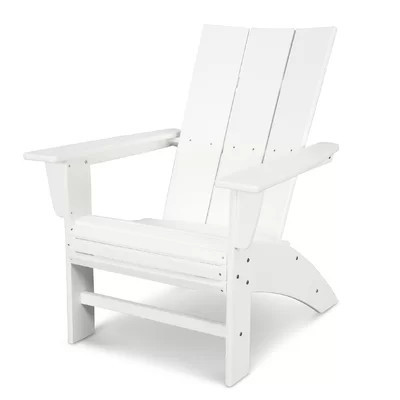 POLYWOOD Modern Curveback Adirondack Chair | Wayfair North America