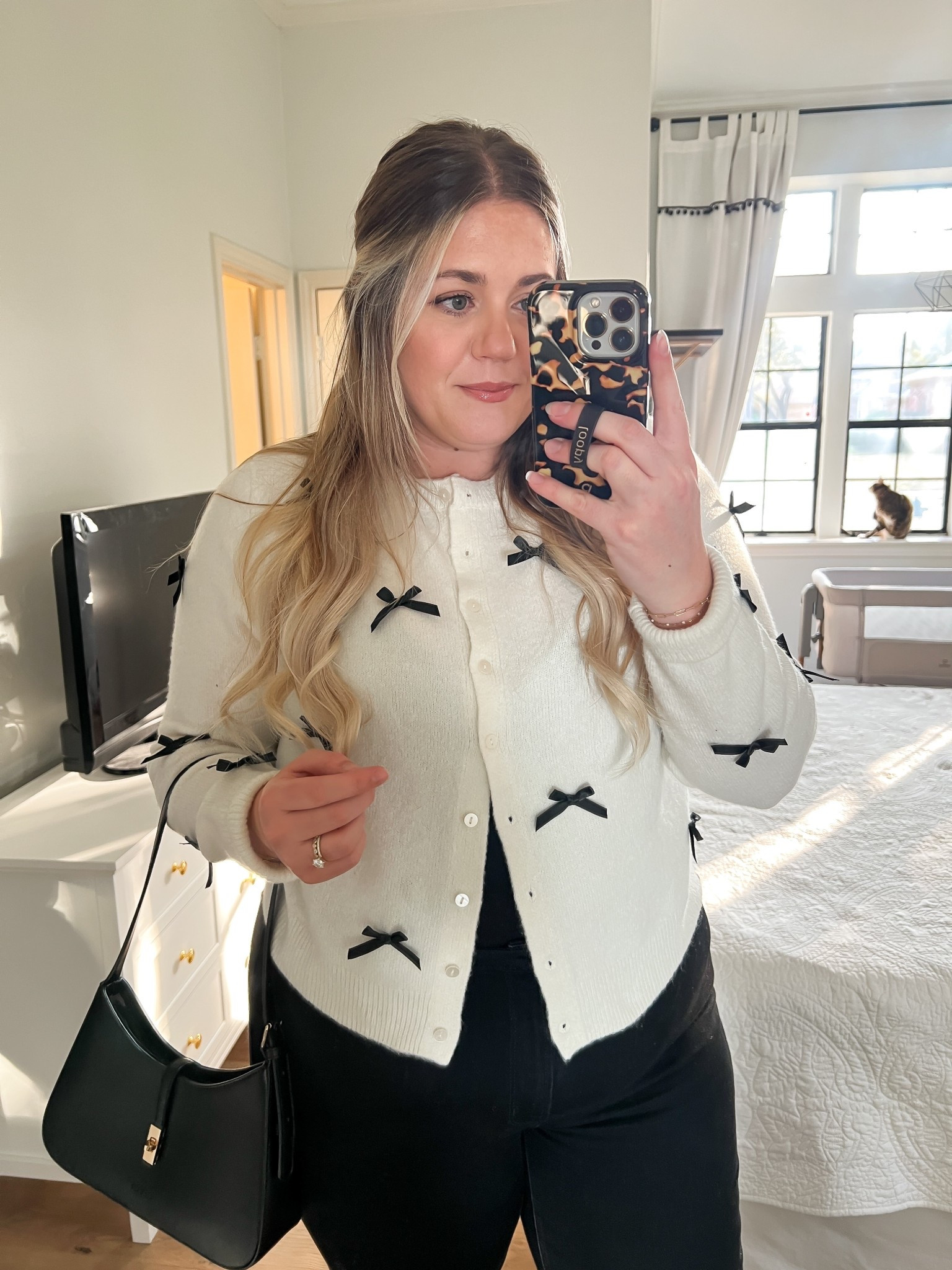 Such a cute and easy midsize holiday outfit idea whether you’re heading to a Christmas party, family dinner, or festive photos. Classic, cozy, and budget-friendly — the best combo 🎀🖤

midsize holiday outfit, Black Friday fashion deals, affordable holiday outfits, bow cardigan outfit, Christmas outfit ideas, midsize style inspiration, winter wardrobe staples, holiday party outfit for midsize women, classic holiday style, Christmas fashion trends

#LTKMidsize #LTKootd #LTKHoliday