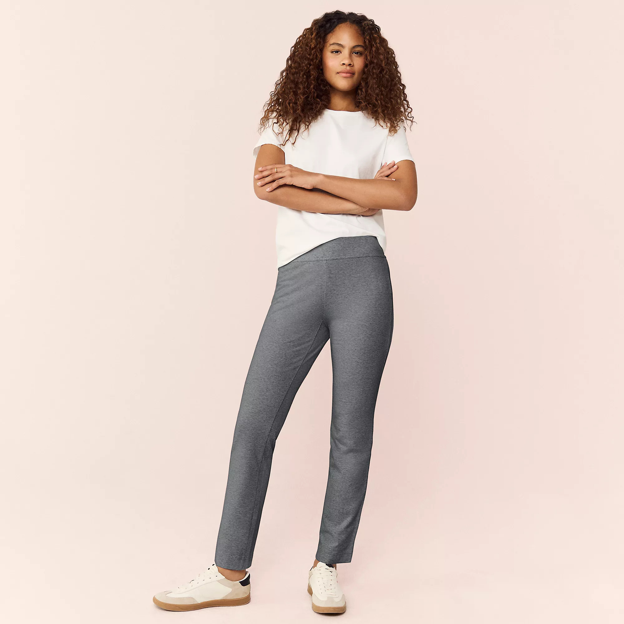 Women's Starfish Mid Rise Slim Leg Pants | Lands' End (US)