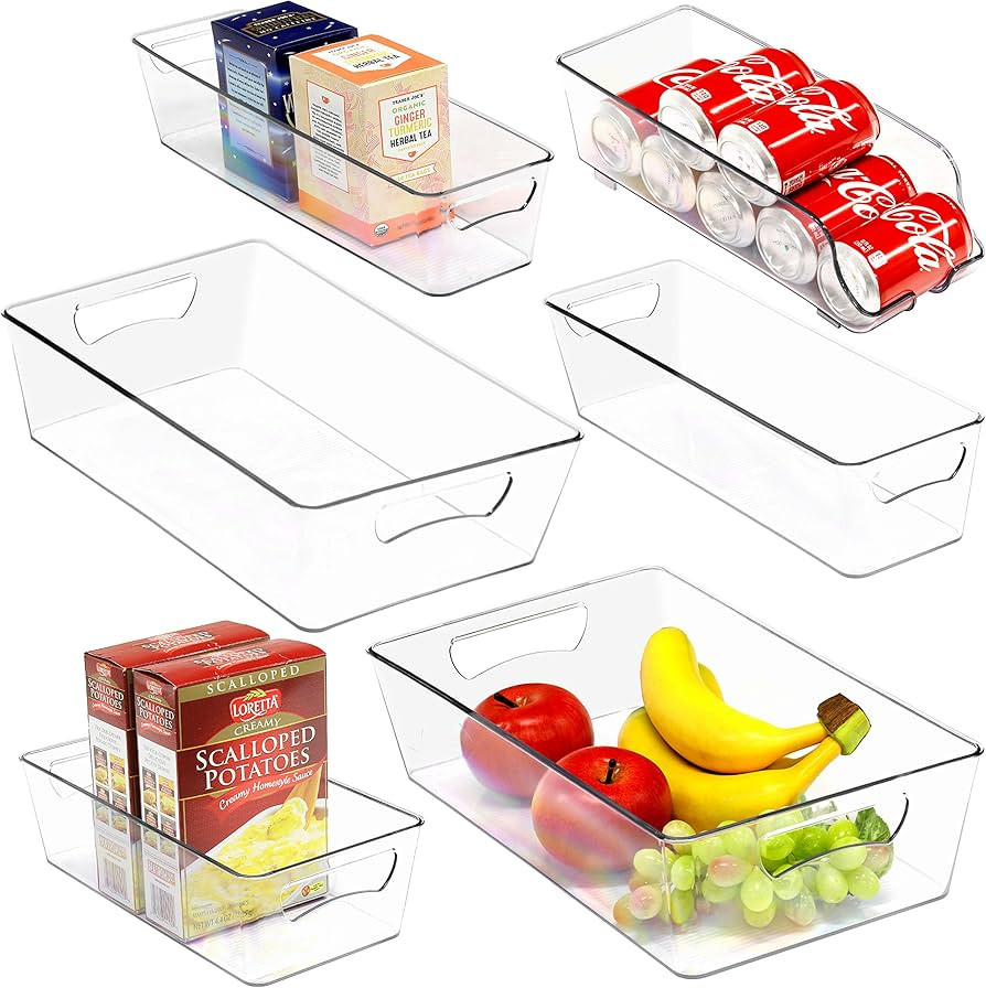 SimpleHouseware Refrigerator Storage Organizer, Assorted Set of 6 | Amazon (US)