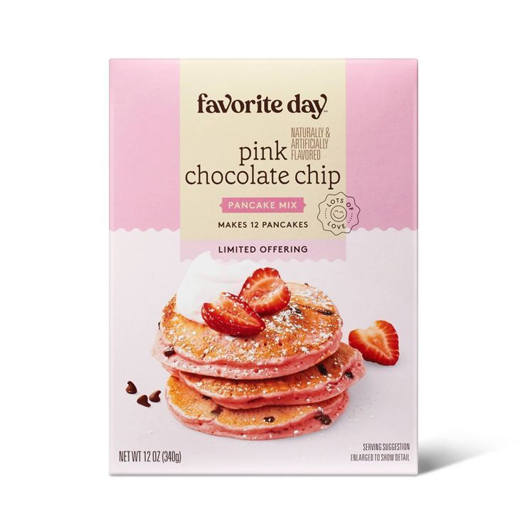 Pink Chocolate Chip Pancake Mix - 12oz - Favorite Day™ | Target