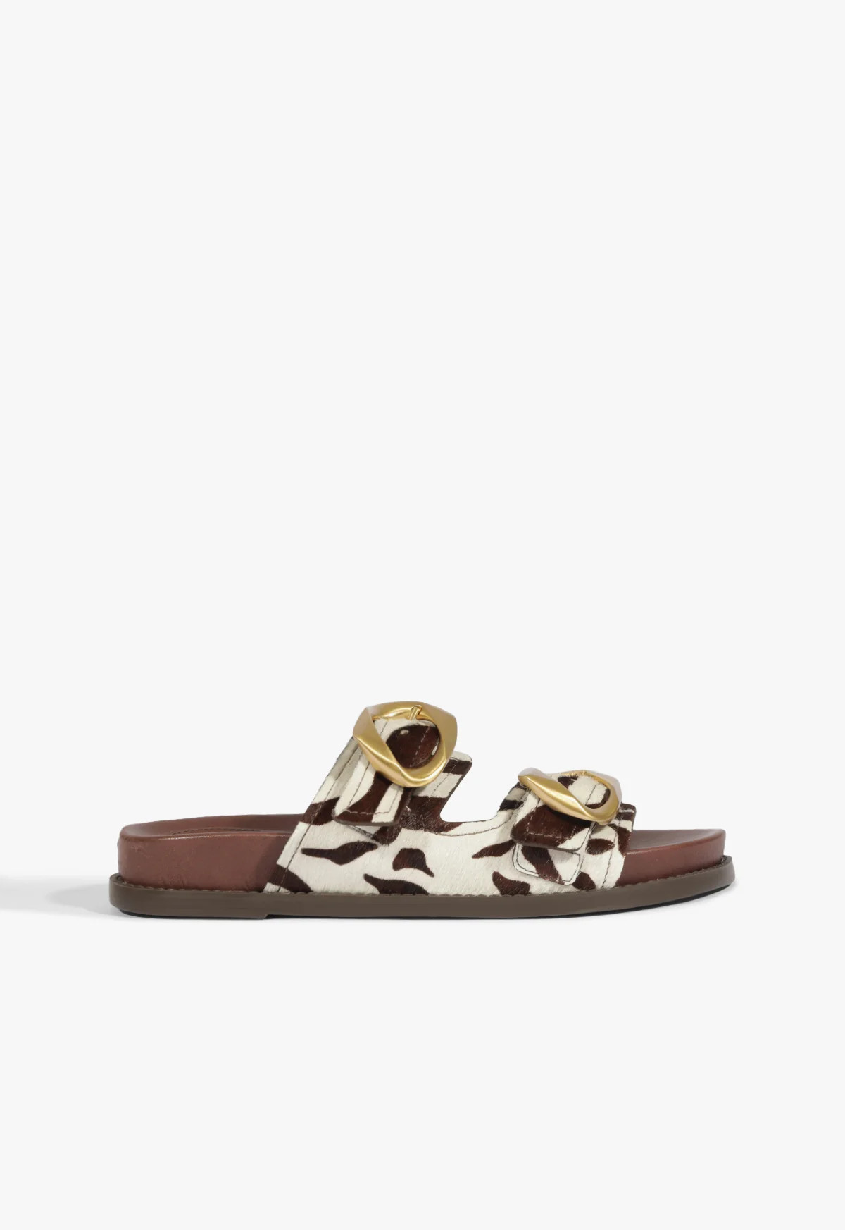 Olga Sporty Sandal | Animal Print Calf Hair | Schutz (US)