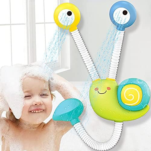 Dwi Dowellin Bath Toys for Baby Toddlers, Upgrade Electric Shower Baby Bath Toys Double Sprinkler Ba | Amazon (US)