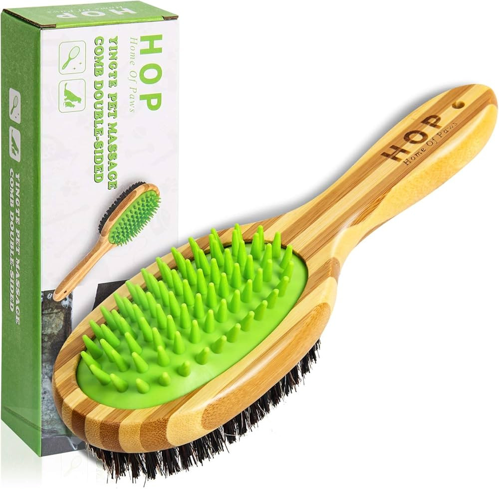 Short Hair Dog Brush for Detangling and Shedding Coats, Silicone Pet Brushing Comb, Massage, Bloo... | Amazon (US)