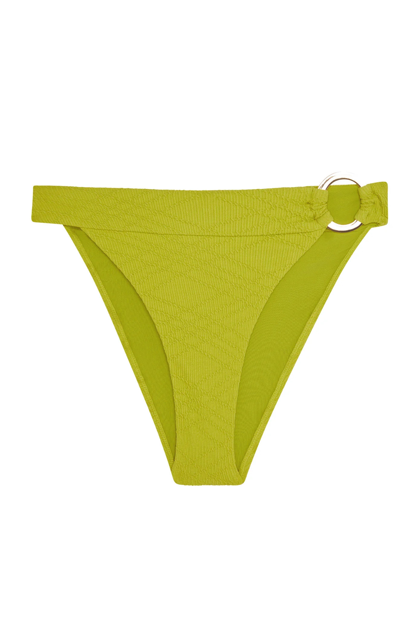 Antigua Bottom - Chartreuse Summer Plaid | Monday Swimwear