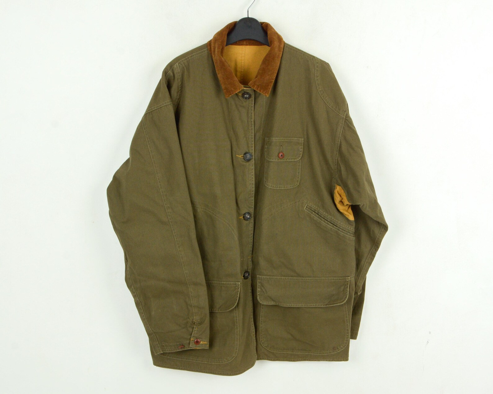 Vintage Polo Country Ralph Lauren Vintage Men L Reversible Canvas Cotton Jacket Hunting Beige Cho... | Etsy (US)
