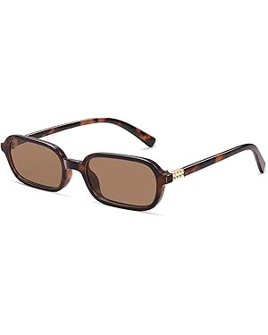 Retro Rectangular Sunglasses for Women Vintage Fashion Trendy Funny Small 90s Square Sunnies 2025... | Amazon (US)