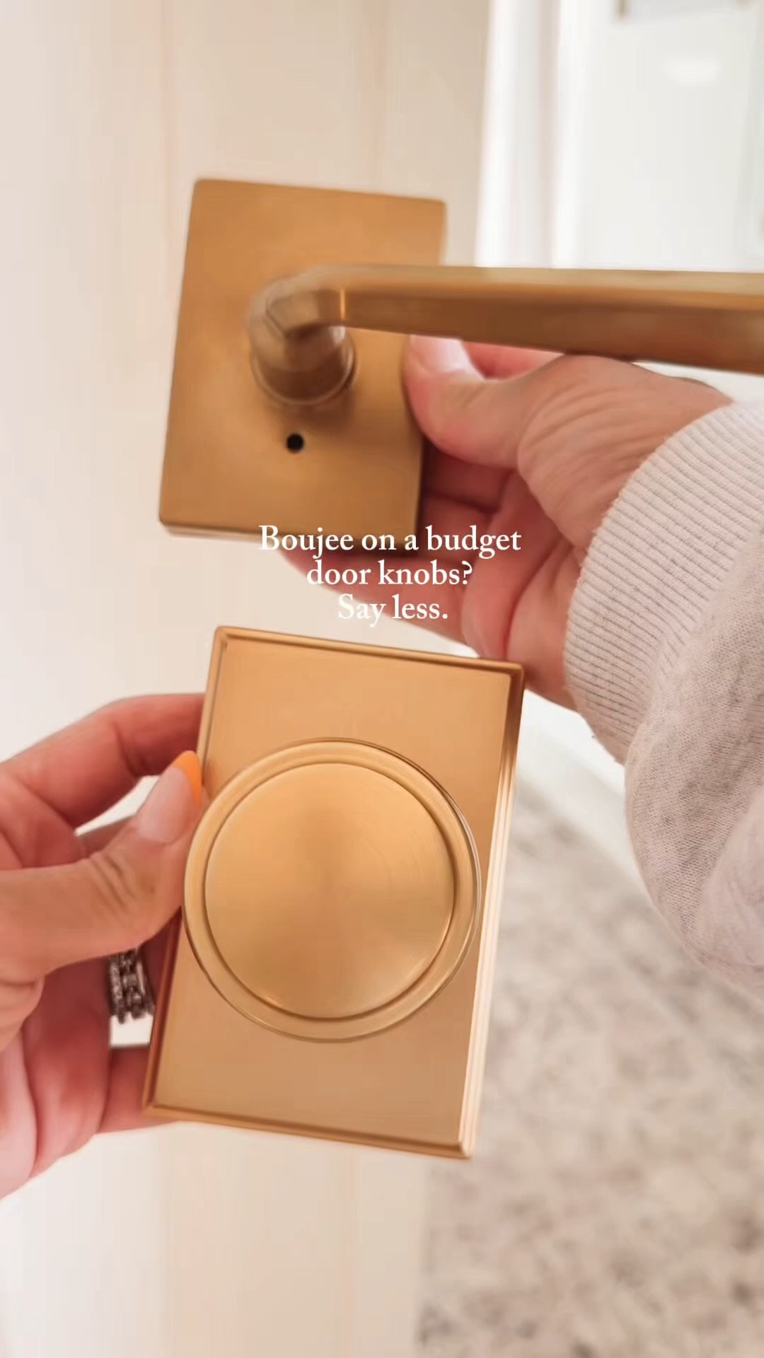 Brass Door knobs that won’t break the bank!! These are under &45!! 