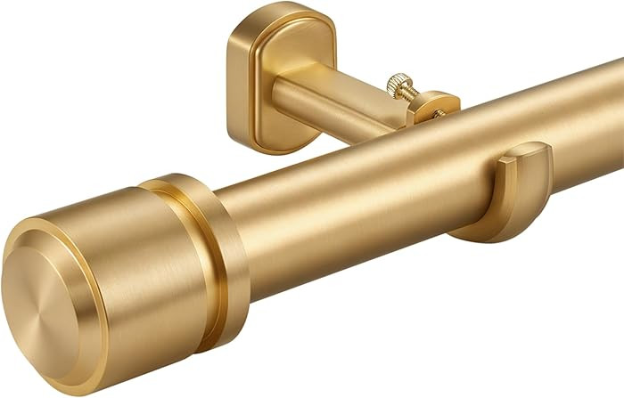 1 1/8 Inch Diameter Curtain Rods 144 to 240 Inches(12-20ft), Telescoping Heavy Duty Large Drapery... | Amazon (US)