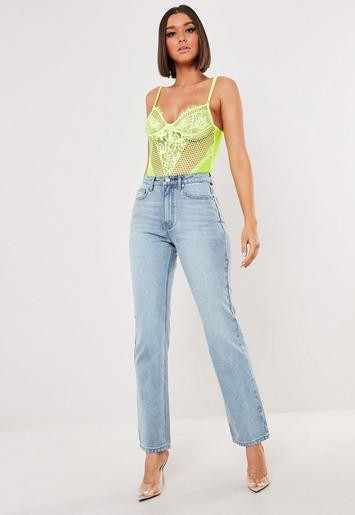 Missguided - Light Blue Wrath Straight Leg Denim Jeans | Missguided (UK & IE)