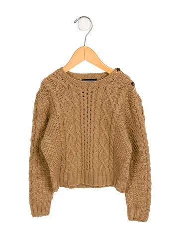 Oscar de la Renta Girls' Cashmere Cable Knit Sweater w/ Tags | The Real Real, Inc.
