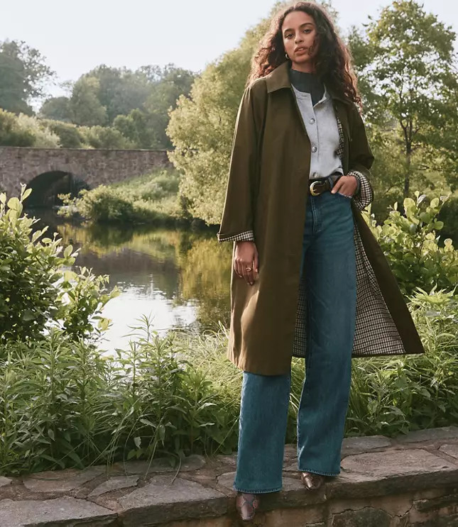 Twill Barn Coat | LOFT