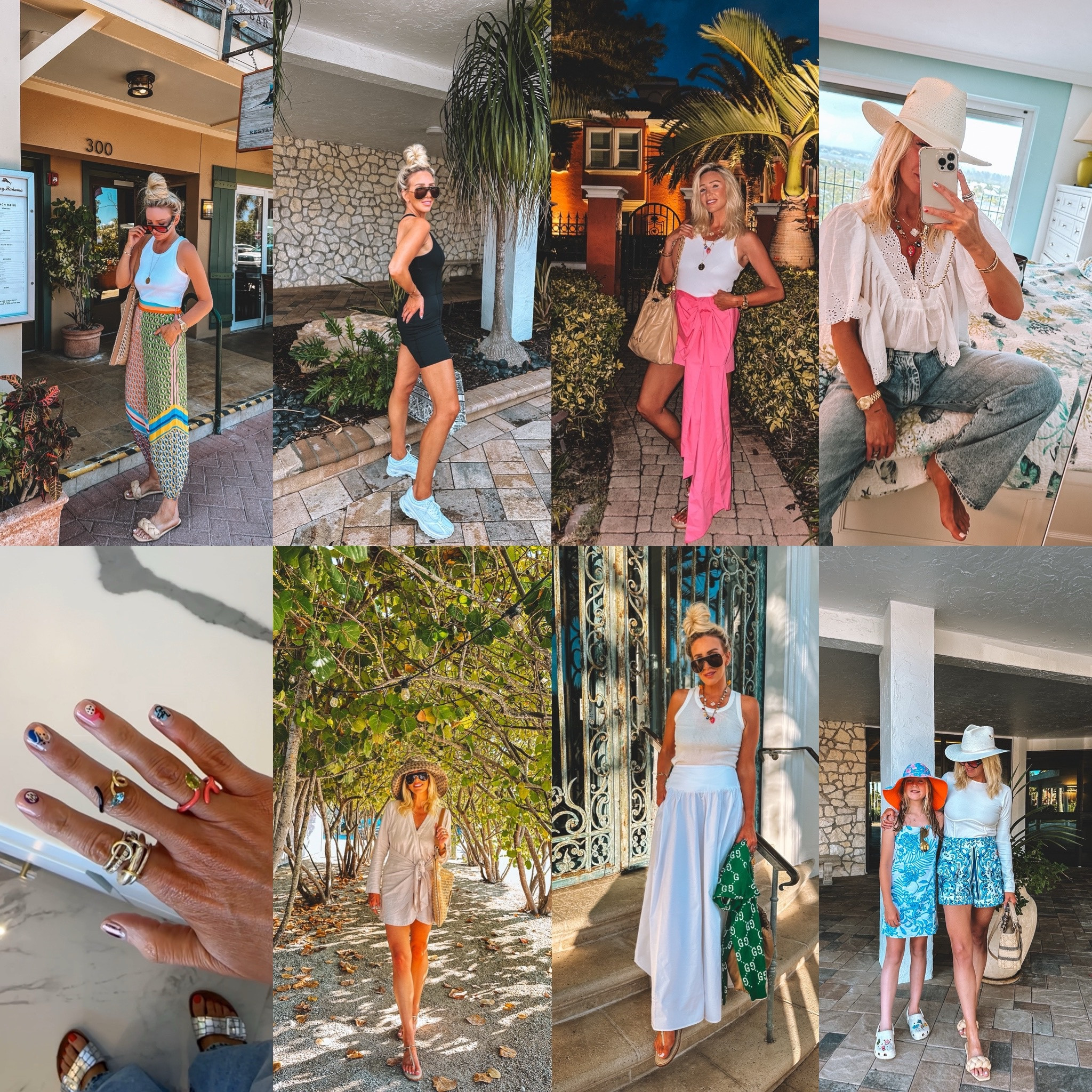 Snaps from some looks I’ve worn here in Florida 🌴☀️