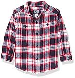 The Children's Place Baby Toddler Boys Dad and Me Long Sleeve Plaid Flannel Matching Button Down Shi | Amazon (US)