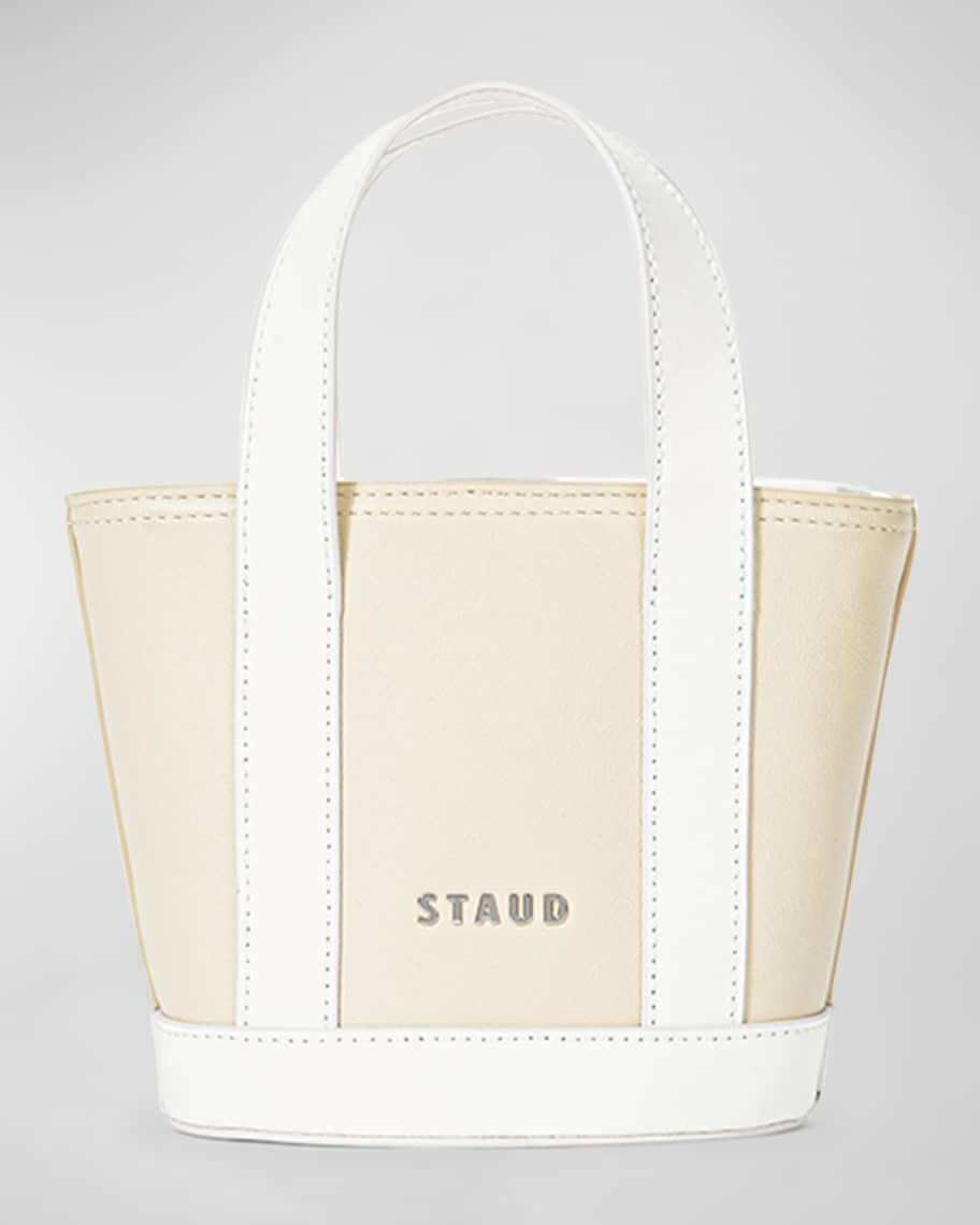 STAUD Allora Micro Leather Tote Bag | Neiman Marcus