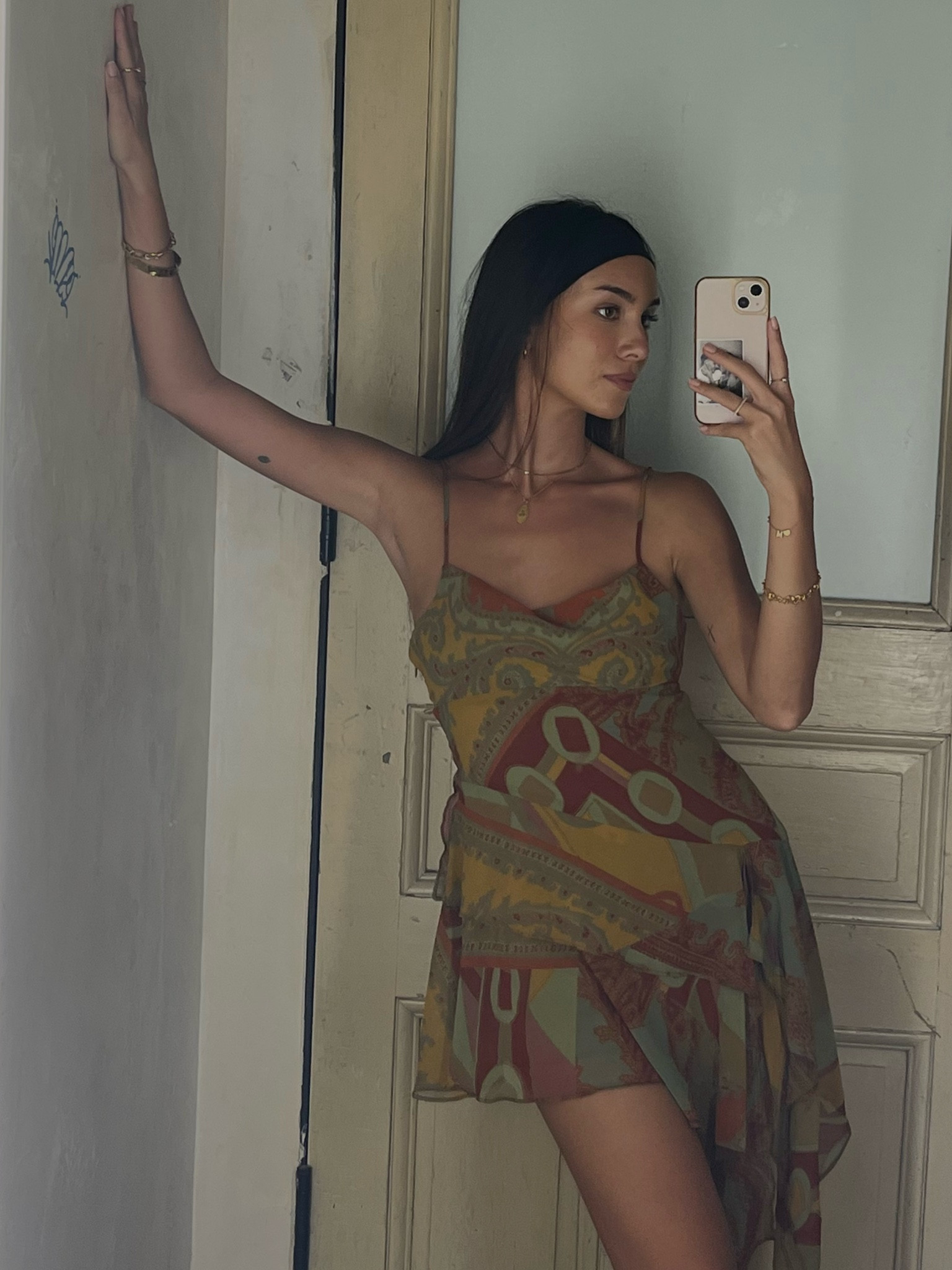 ♥️ Jonas Brothers concert fit - light before dark asymmetrical chiffon Aztec mini dress + black jersey headband 

#LTKstyletip #LTKfindsunder50