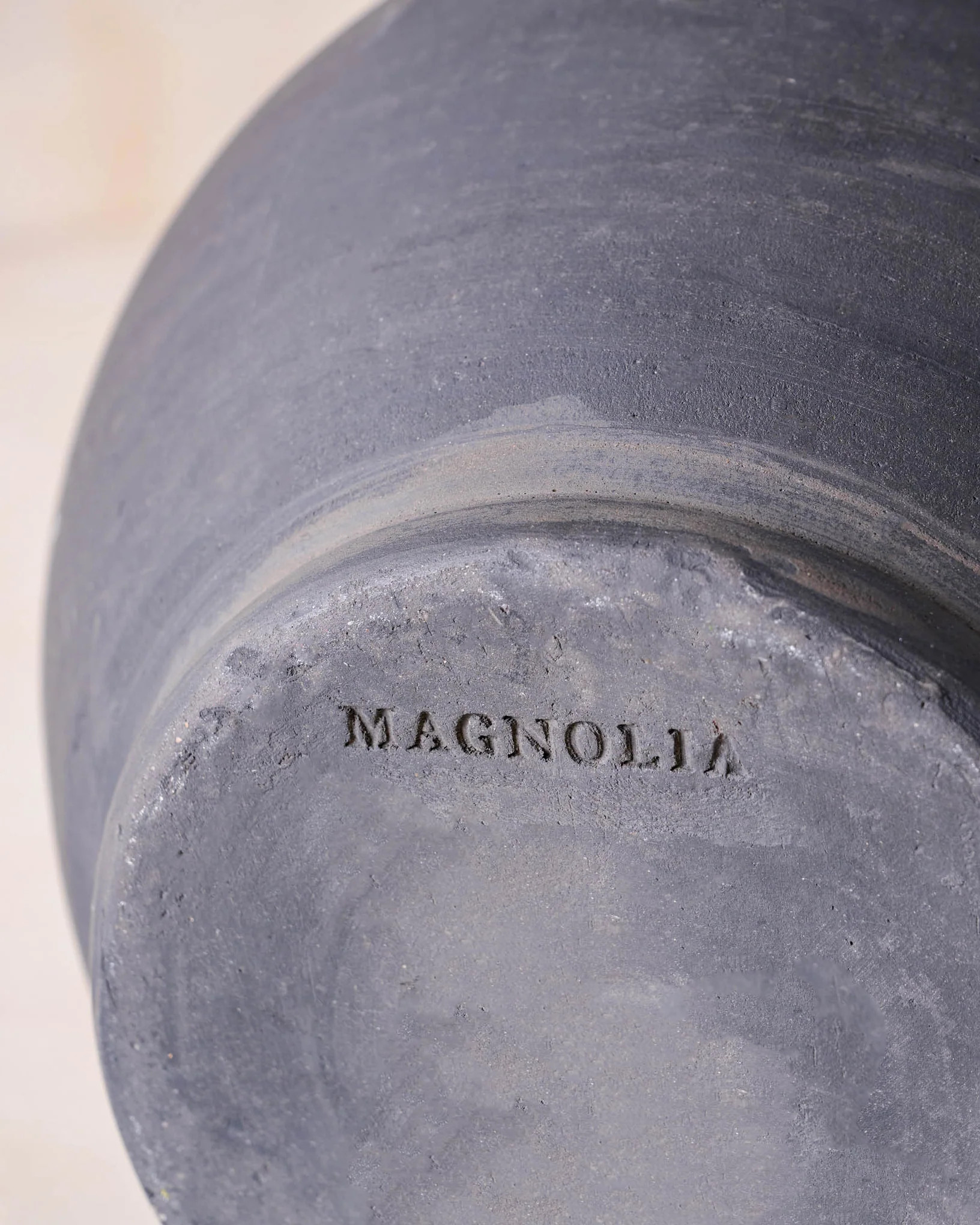 Rustic Black Hand-Made Vase | Magnolia