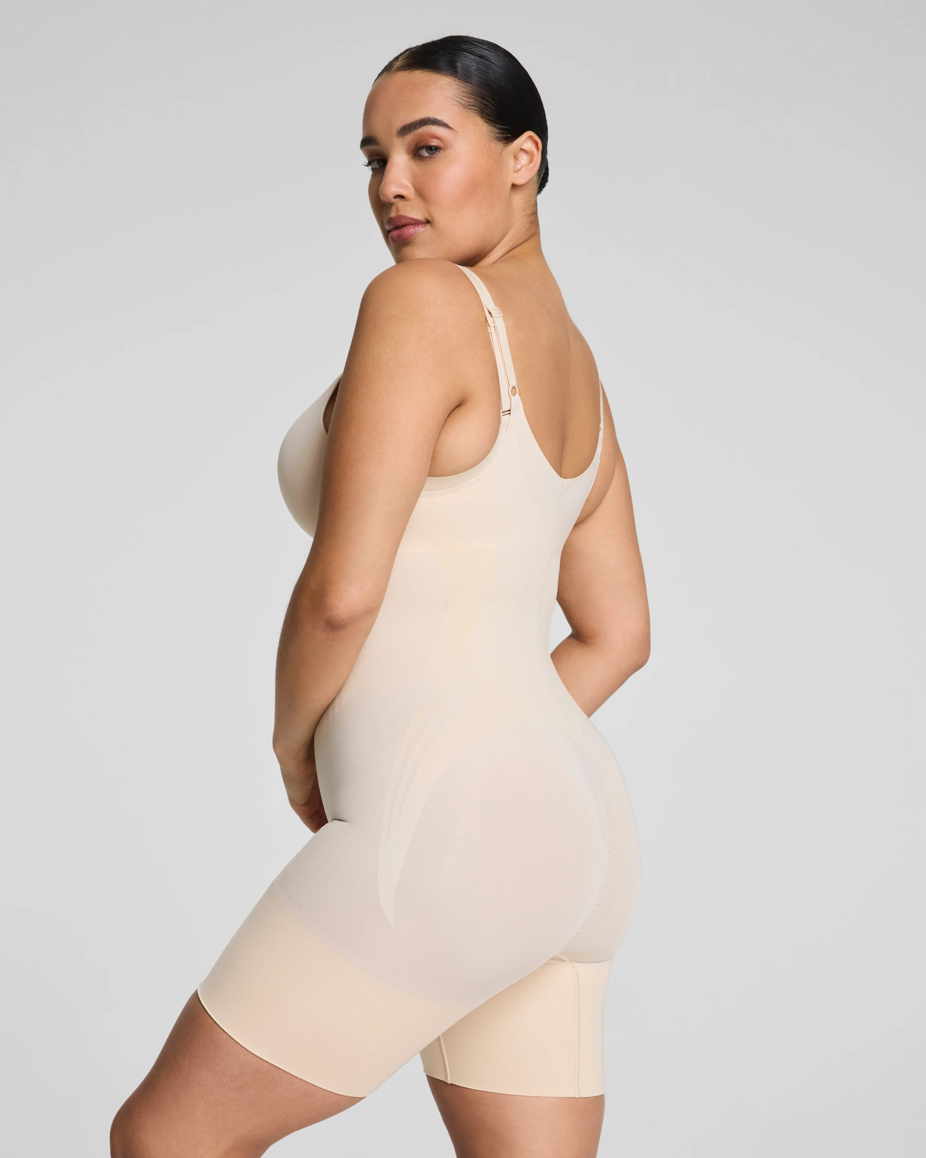 SPANXsculpt™ GoFigureOpen-Bust Mid-Thigh Bodysuit | Spanx