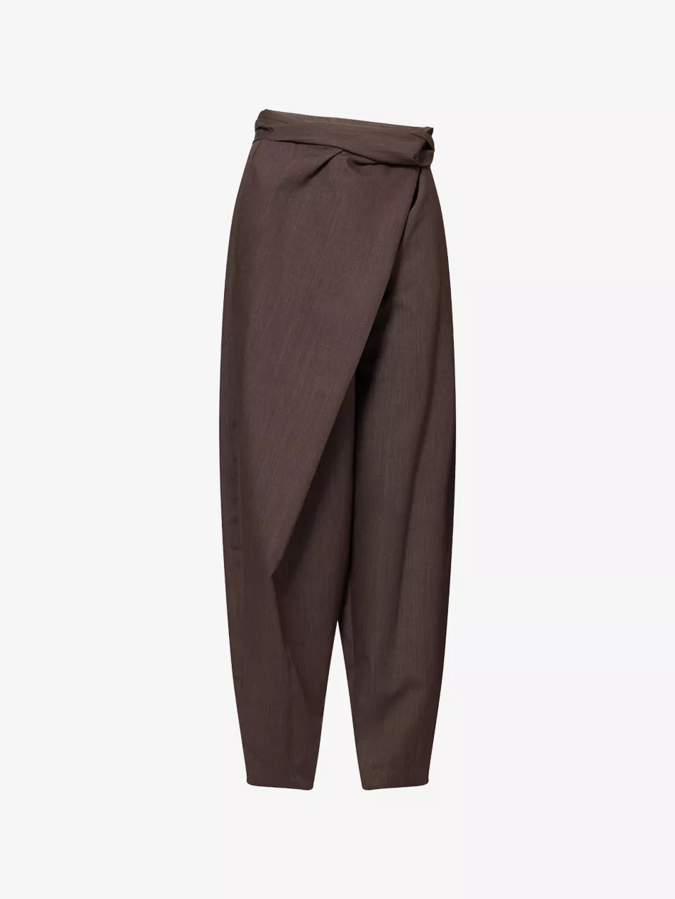 Sarong Knot Wool Trousers | Selfridges