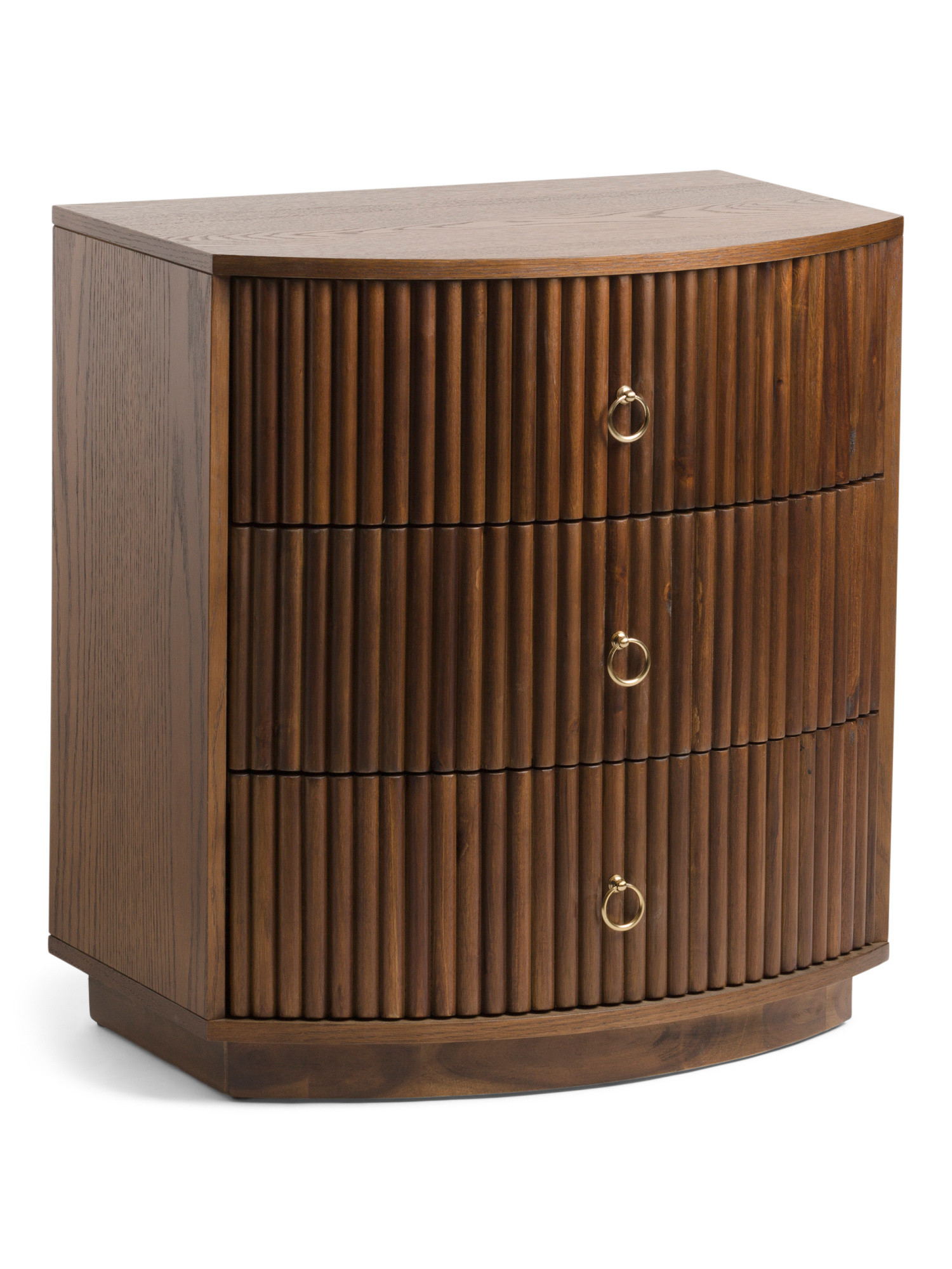 3 Drawer Fluted Night Stand | Marshalls