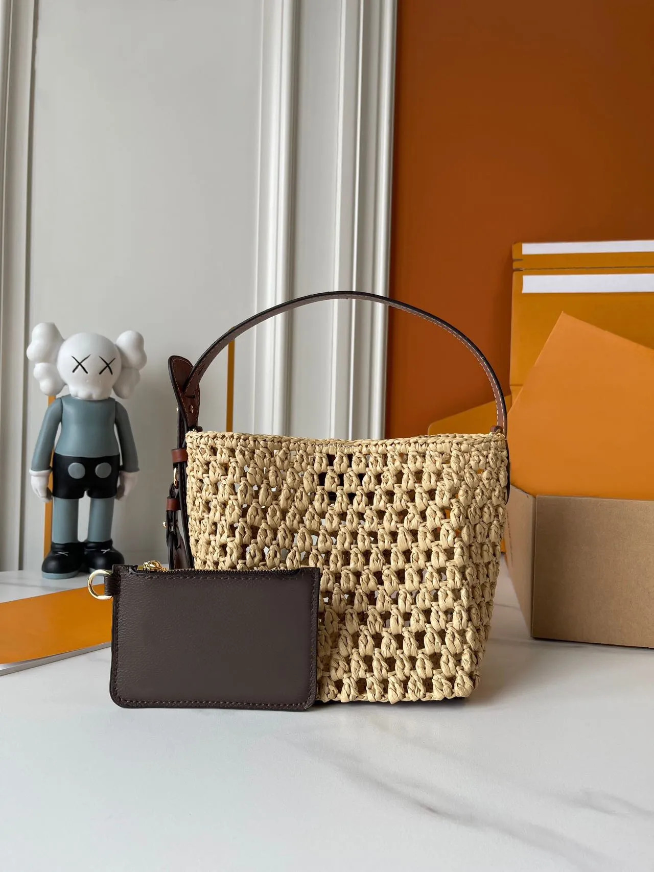 Designer shoulder bags Knitting Drawstring women Bucket Bags weave casual Tote Fashion Straw weav... | DHGate