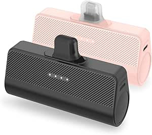 ATGIH Mini Portable Charger for iPhone, 5000mAh Small Battery 2 Packs Ultra-Compact Power Bank Co... | Amazon (US)