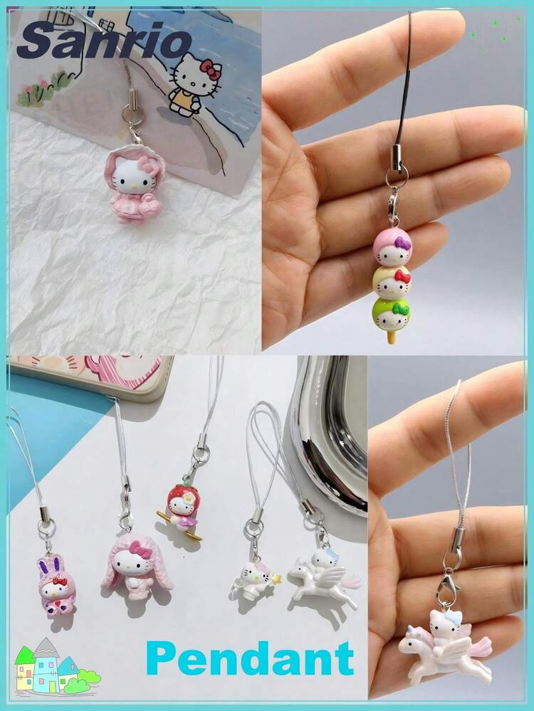 3pcs  Keychains, , Cartoon Plush Toys, Party Hanging Decorations, Cute Anime Bag Charms, Bag Pend... | SHEIN