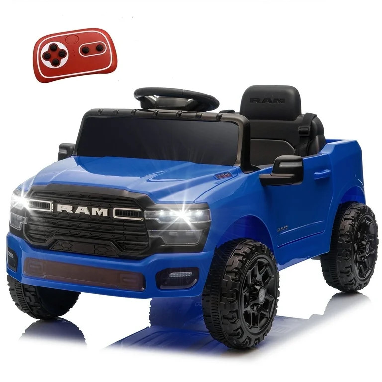 Xuanlur 12V Licensed Dodge RAM 3500 Ride on Toy for Kids, Toddler Ride on Truck with Remote Contr... | Walmart (US)