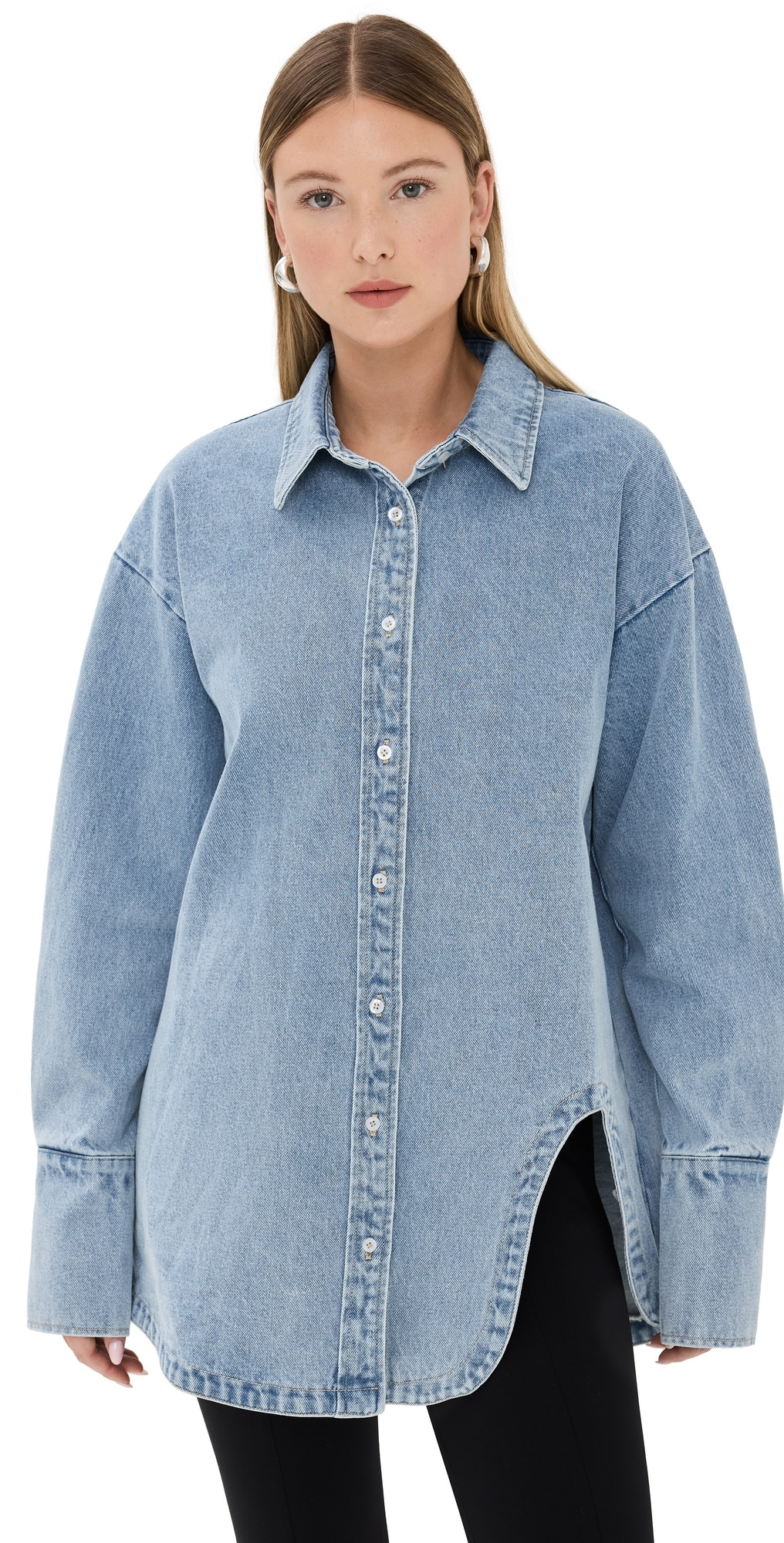 Lioness Off Duty Denim Shirt Classic Denim M | Shopbop