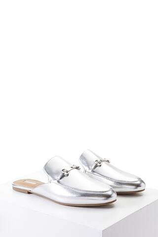 Metallic Loafer Mules | Forever 21 (US)