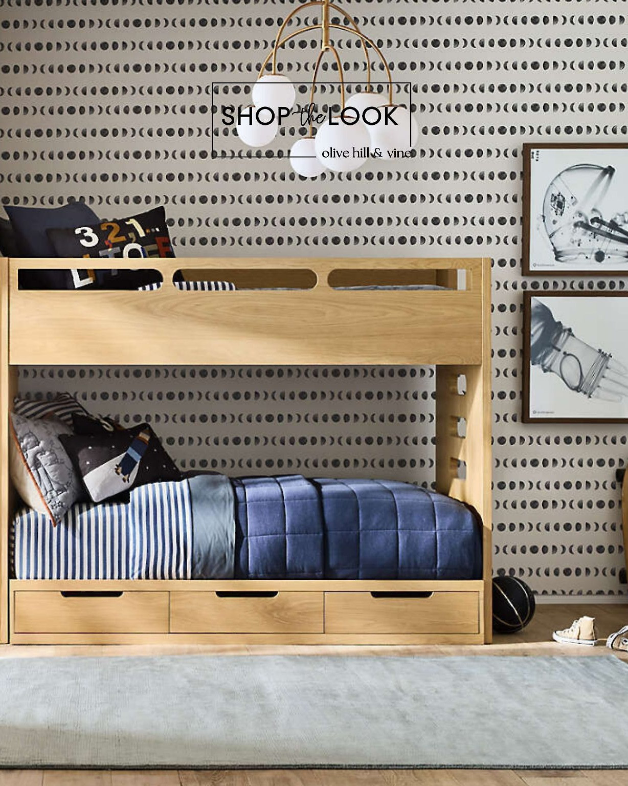 Small space, big vibes. With integrated storage, rocket-themed accents, and an x-ray art moment, this bunkbed bedroom is perfect for your little astronaut.  

 

#LTKHome #LTKKids #LTKFamily