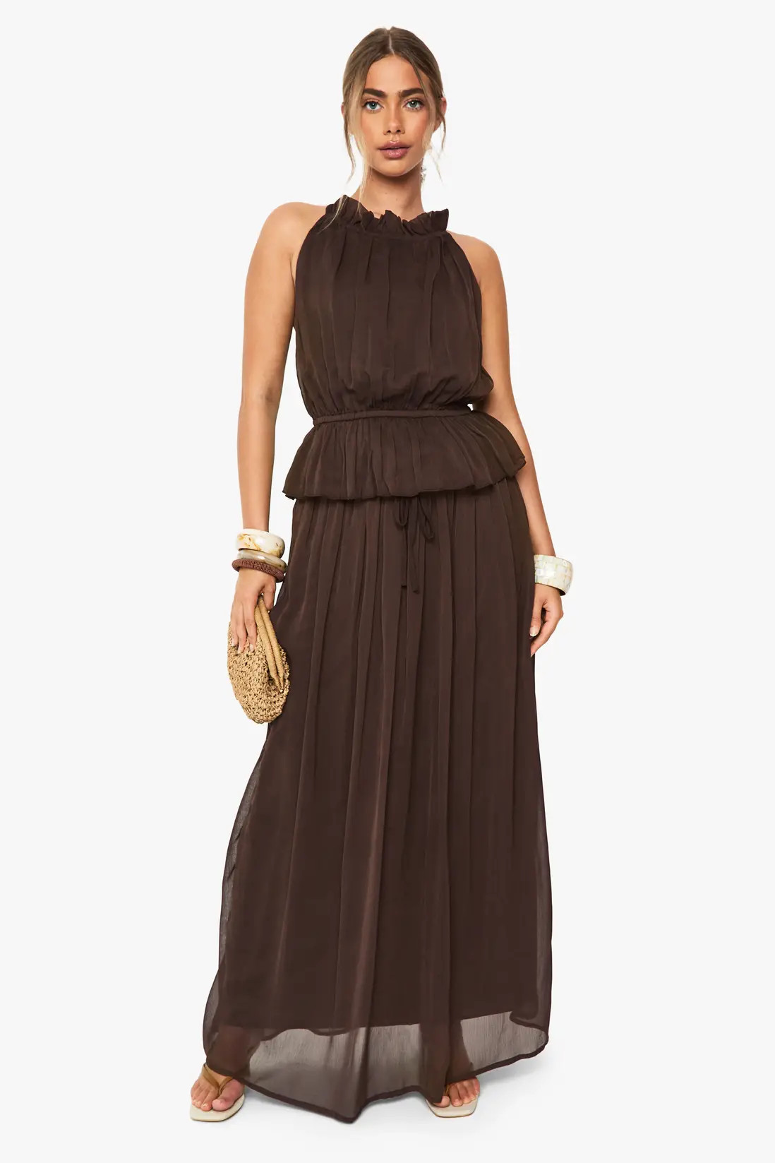 Crinkle Chiffon Maxi Skirt | Boohoo.com (UK & IE)