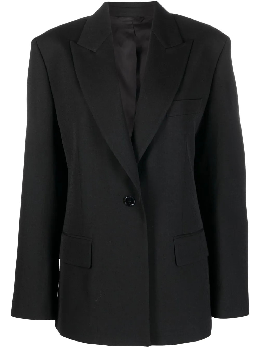 Acne Studios single-breasted peak-lapel Blazer - Farfetch | Farfetch Global