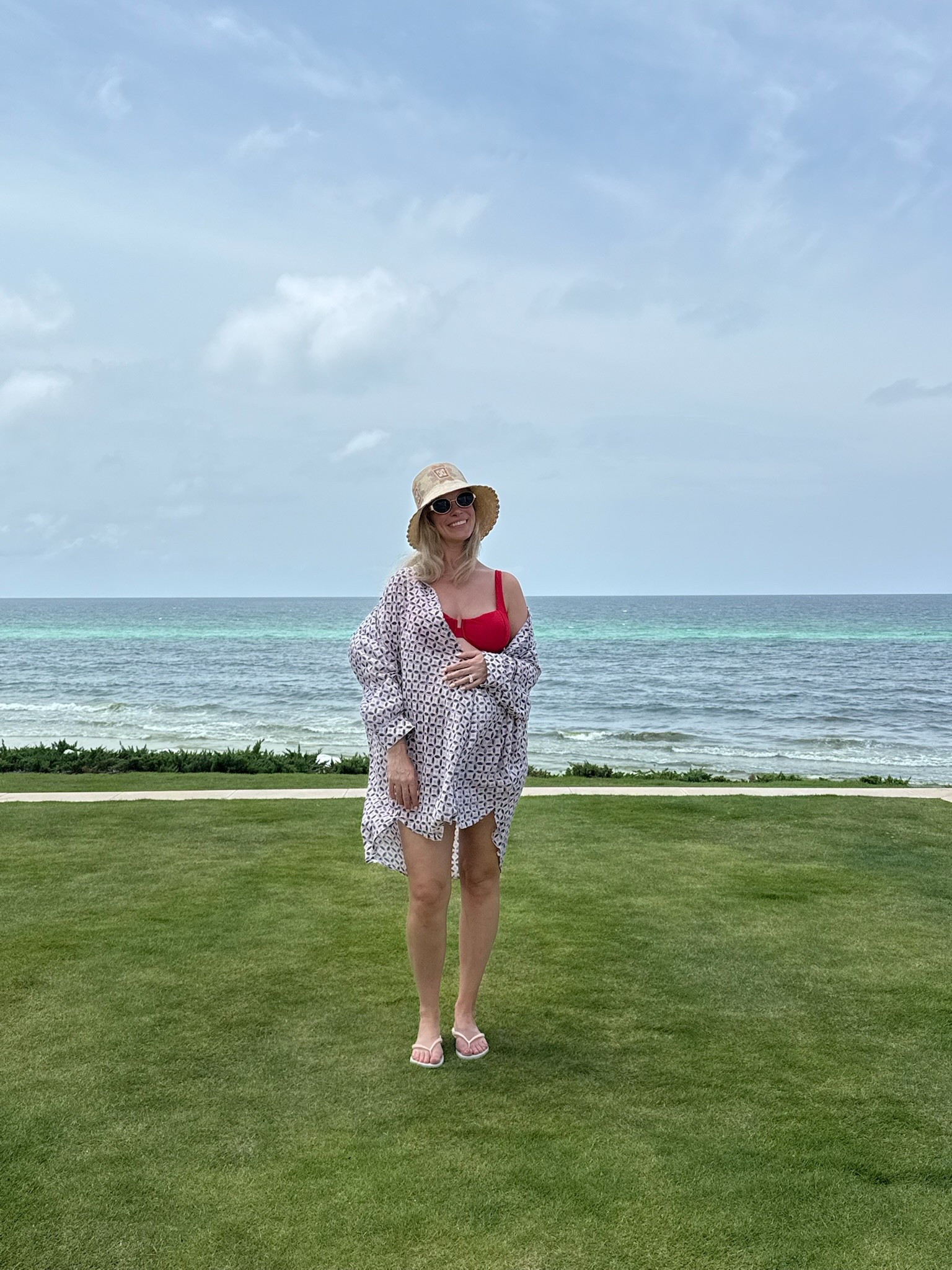 Beach OOTD! Linked similar coverup options! Beach day outfit, summer outfit, swim, maternity.

#LTKSwim #LTKStyleTip #LTKBump