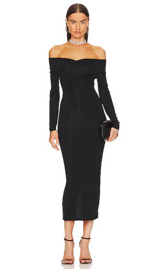 Delta Shimmer Dress in Black | Revolve Clothing (Global)