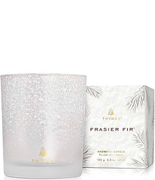 Thymes Frasier Fir Flocked Poured Candle 6.5 oz - 6.5 oz. | Dillard's