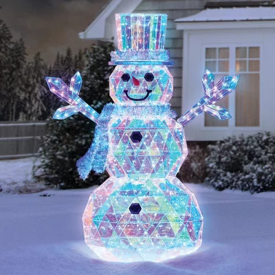 Member's Mark 6' Pre-Lit Prismatic Snowman | Sam's Club