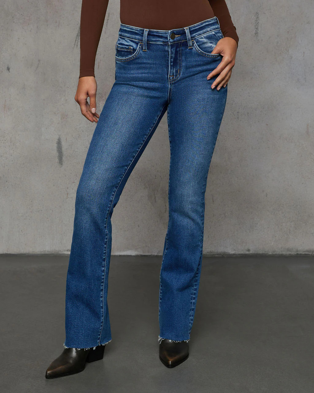 Nicolete Mid Rise Bootcut Jeans | VICI